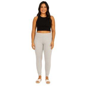 DYI Women's Waffle Jogger Pants Heather Grey Size Medium